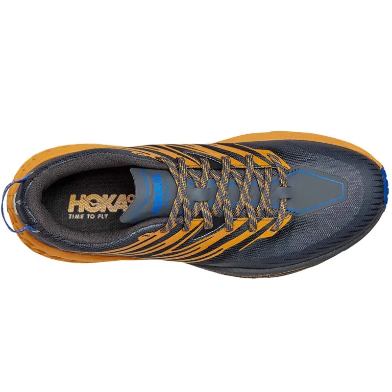 Hoka One One Men's Speedgoat 4 Castlerock/Golden Yellow UK 8.5-5